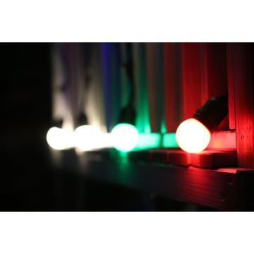 SET 2x LED Lamp PARTY E27/0,5W/36V groen