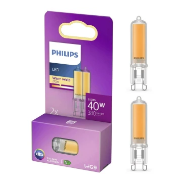 SET 2x LED Lamp Philips G9/3,5W/230V 2700K