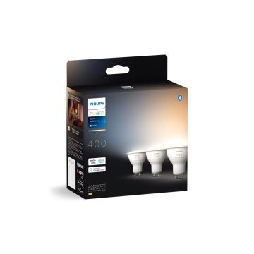 SET 3x Dimbare LED Lamp Philips Hue WHITE AMBIANCE GU10/4,2W/230V 2200-6500K