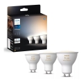 SET 3x Dimbare LED Lamp Philips Hue WHITE AMBIANCE GU10/4,2W/230V 2200-6500K