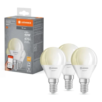 SET 3x Dimbare LED Lamp SMART+ P40 E14/4,9W/230V 2700K Wi-Fi - Ledvance
