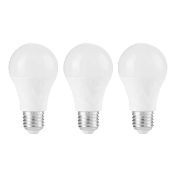 SET 3x LED Lamp A67 E27/13W/230V 4000K - Attralux