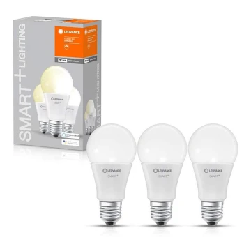 Set 3x LED lamp dimbaar en Wi-Fi SMART+ E27 / 9W / 230V 2.700K - Ledvance