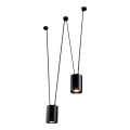 Shilo - Hanglamp aan een koord 2xGU10/15W/230V zwart