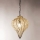 SIRU - Hanglamp aan een ketting GOCCIA 1xE27/60W/230V diameter 25 cm beige/bruin Venetiaans glas