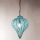 SIRU - Hanglamp aan een ketting GOCCIA 1xE27/60W/230V diameter 25 cm blauw/bruin Venetiaans glas