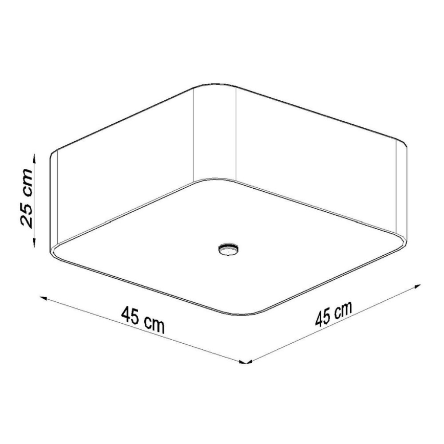 Plafond Lamp LOKKO 5x E27 / 60W / 230V 45 cm wit