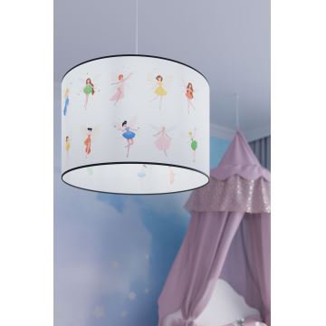 Kinder hanglamp aan een koord FAIRY 1xE27/15W/230V diameter 30 cm fee