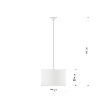 Kinder hanglamp aan een koord OWLS 1xE27/15W/230V diameter 40 cm uilen