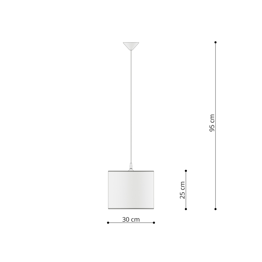 Kinder hanglamp aan een koord FOOTBALL 1xE27/15W/230V diameter 30 cm voetbal