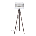 Staande Lamp CORAL 1xE27/60W/230V wengé/wit/goud