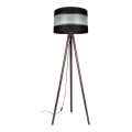 Staande Lamp CORAL 1xE27/60W/230V wengé/zwart/goud