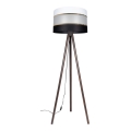 Staande Lamp CORAL 1xE27/60W/230V wengé/zwart/wit/goud