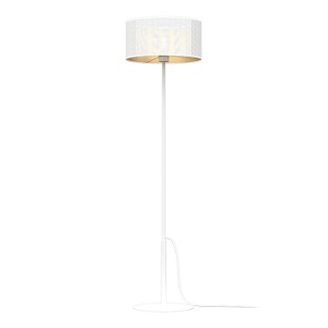 Staande lamp LOFT SHADE 1xE27/60W/230V wit/gouden