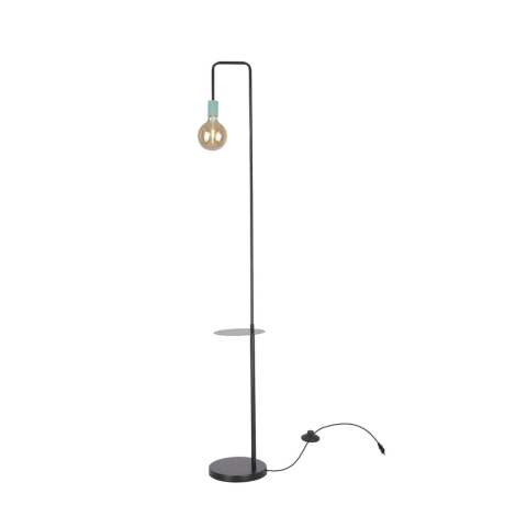 Commotie Toevallig spade Staande lamp VIPER 1xE27/40W/230V zwart/turquoise | Lampenmanie