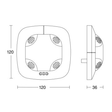 Steinel 059514 - Aanwezigheidsdetector US 360 KNX wit