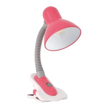 Tafellamp met een Clip SUZI 1xE27/40W/230V roze
