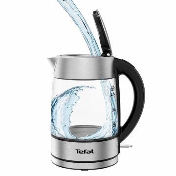 Tefal - Ketel GLASS 1,7 l  2200W/230V chroom