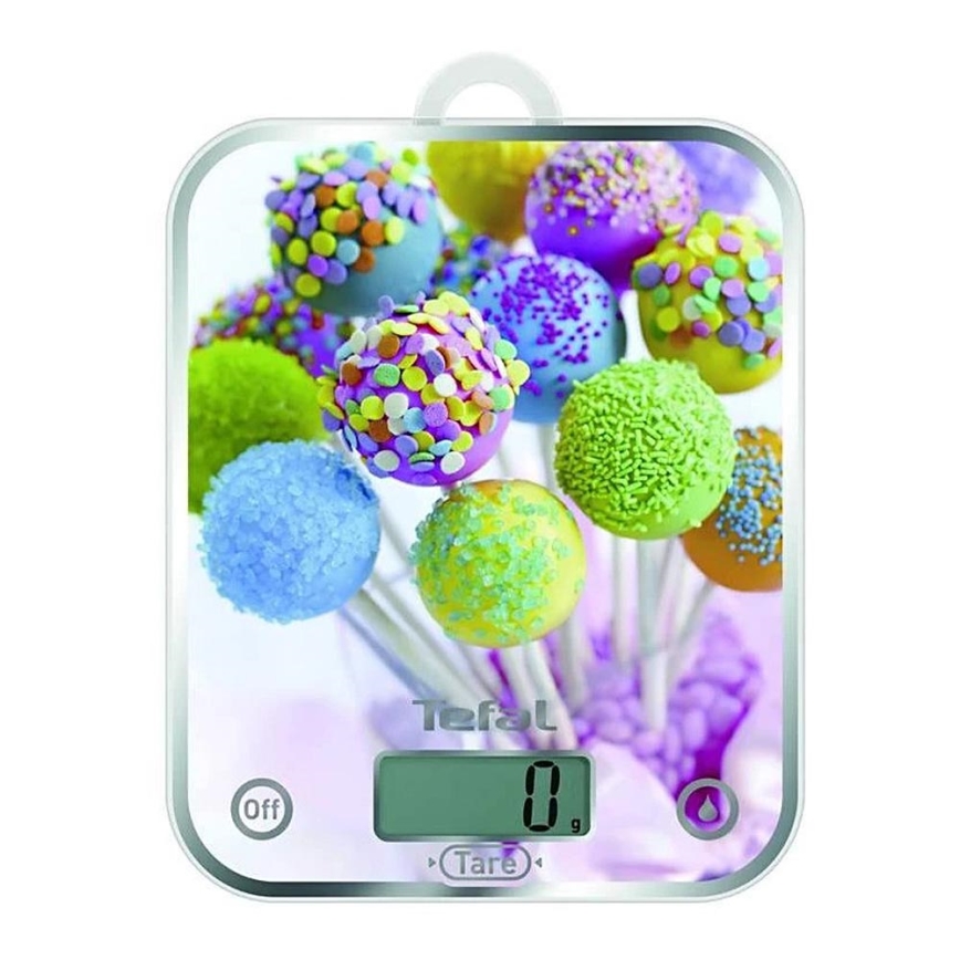 Tefal - Keukenweegschaal OPTISS CAKE POPS 2xAAA