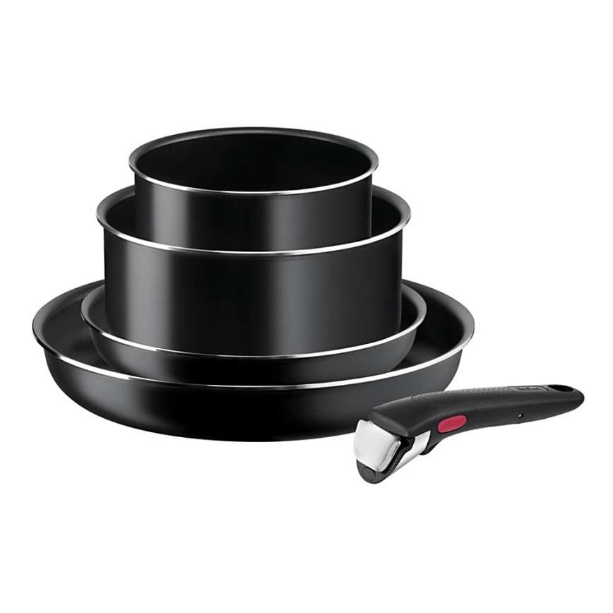 Tefal - Set kookgerei 5 st. INGENIO EASY COOK & CLEAN BLACK