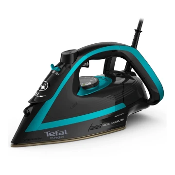 Tefal - Stoomstrijkijzer PUREGLISS 3000W/230V turquoise/zwart