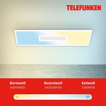 Telefunken 319206TF - RGBW dimbare plafondlamp LED/22W/230V  2700-6500K wit + afstandsbediening