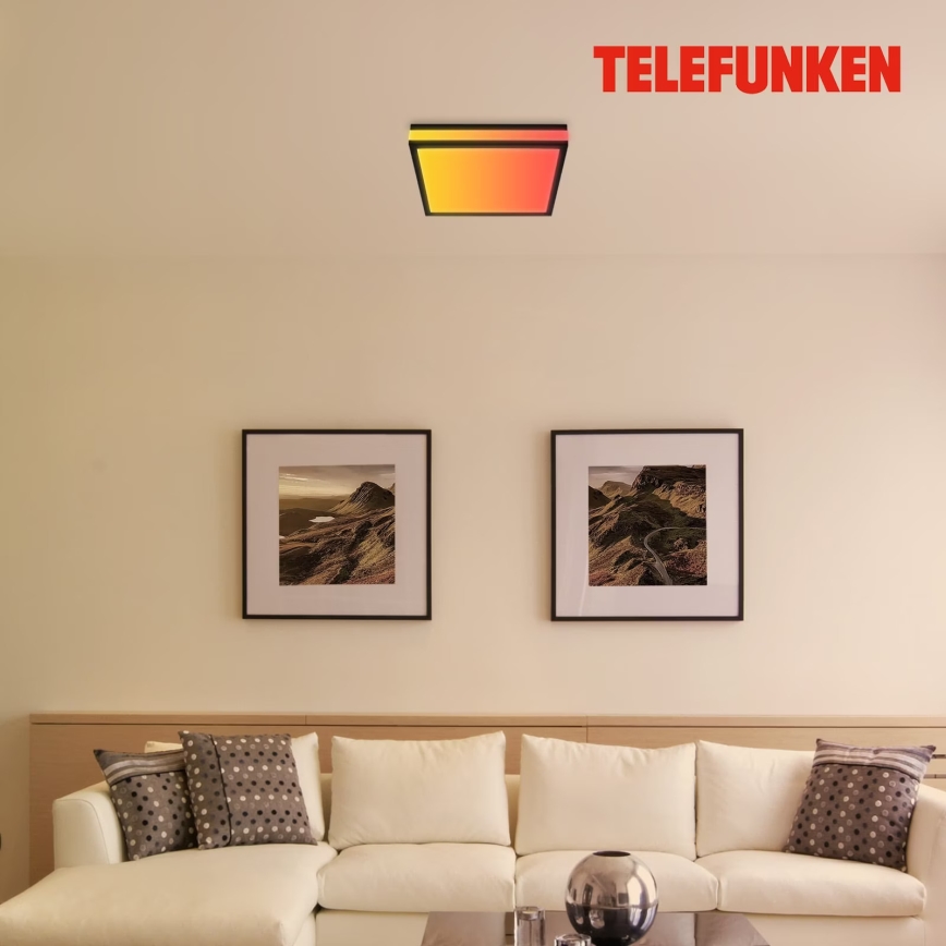 Telefunken 321305TF - LED RGBW Dimbare plafondlamp LED/18W/230V 3000-6500K + afstandsbediening