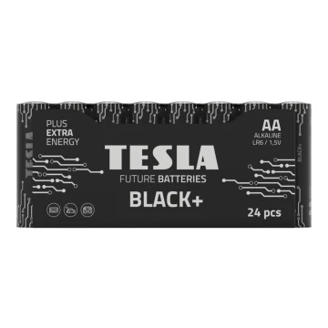Tesla Batteries - 24 st. Alkaline batterij AA BLACK+ 1,5V 2800 mAh