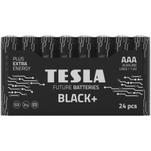Tesla Batteries - 24 st. Alkaline batterij AAA BLACK+ 1,5V 1200 mAh