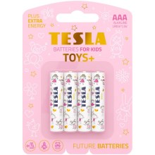Tesla Batteries - 4 st. Alkaline batterij AAA TOYS+ 1,5V 1300 mAh