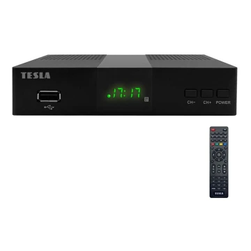 TESLA Electronics - DVB-T2 H.265 (HEVC) ontvanger 2xAAA + afstandsbediening