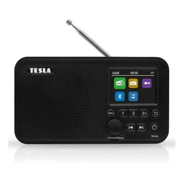 TESLA Electronics - Radio DAB+ FM 5W/1800 mAh zwart