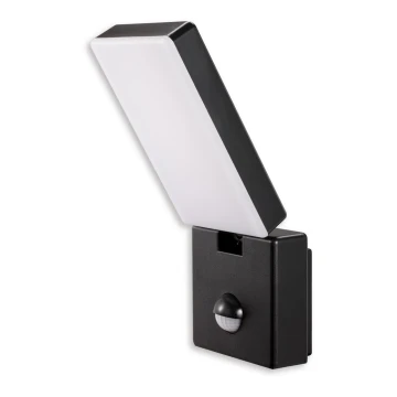 Top Light Faro C PIR - Zwarte LED-Spot met sensor FARO LED/15W/230V IP65 zwart