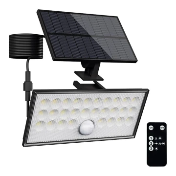 Top Light - LED Solar wall Schijnwerper met sensor HELEON VARIO LED/8W/3,7V IP65 4000K + afstandsbediening