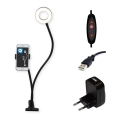Top Light Neck C - Dimbare LED tafellamp met houder NECK LED/5W/230V zwart