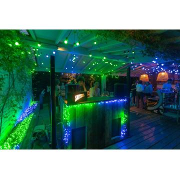Twinkly - LED RGB Dimbaar buitenshuis Kerst lichtsnoer CLUSTER 400xLED 9,5m IP44 Wi-Fi