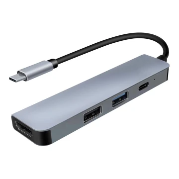 USB-C hub 4in1 Power Delivery 100W en HDMI 4K