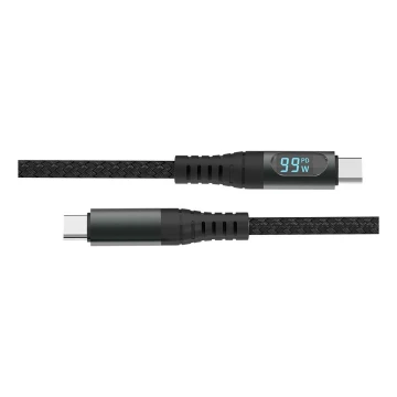 USB kabel TYPE C connector LED display 1m