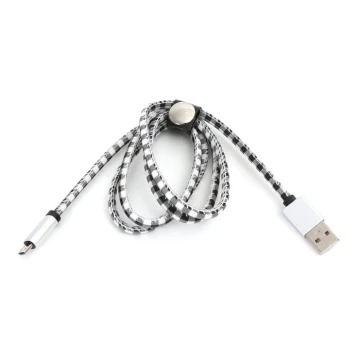 USB Kabel USB A / Micro USB Verbinding 1m wit