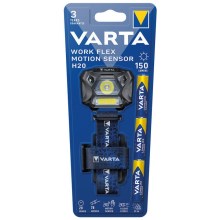 Varta 18648101421 - LED Dimbaar headlamp met sensor WORK FLEX LED/3xAAA IP54