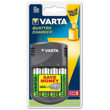 Varta 57617 - Batterijlader QUATRO 4xAA/AAA 2100mAh 230V