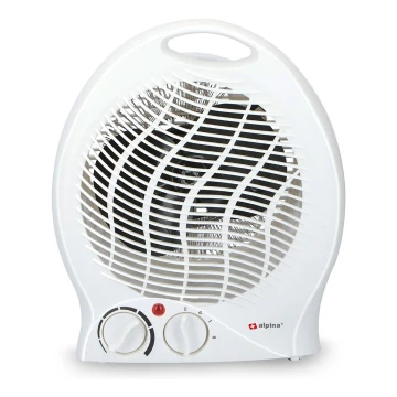 Ventilator met een verwarmingselement 1000/2000W/230V wit