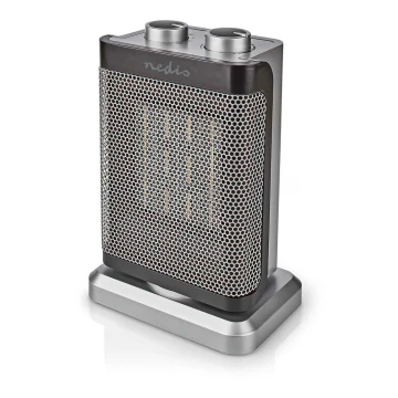 Ventilator met keramisch verwarmingselement  1000/1500W/230V zilver