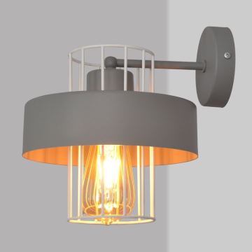 Wandlamp VOLTA 1xE27/60W/230V grijs