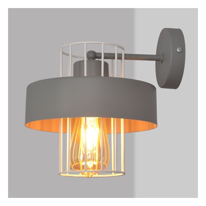 Wandlamp VOLTA 1xE27/60W/230V grijs