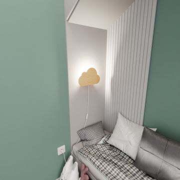 Wandlamp voor kinderen CLOUD 1xE14/10W/230V wolk