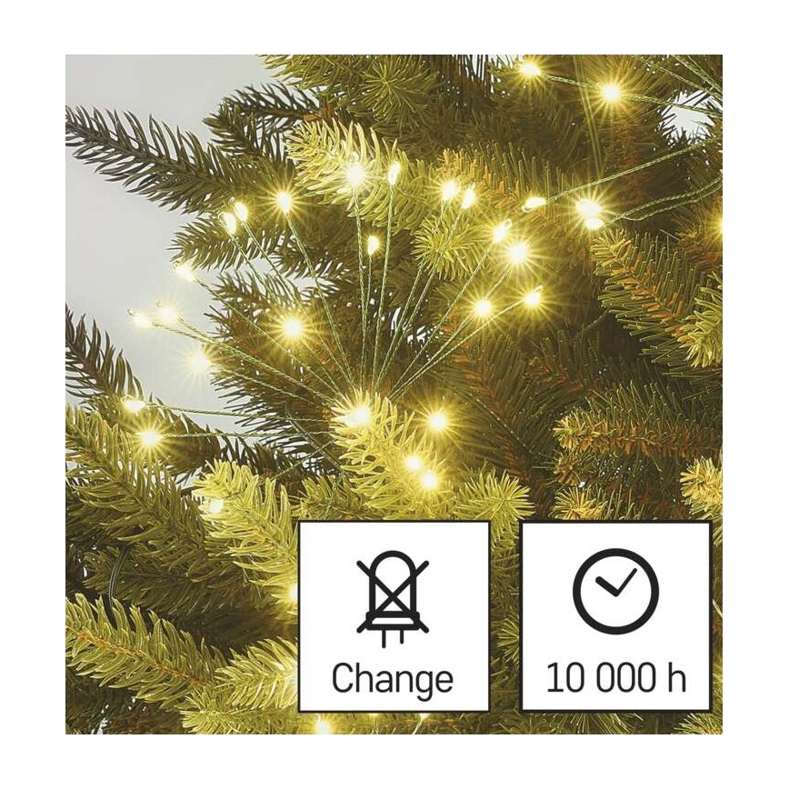 Warm wit LED kerstketting 300x LED / 8,2m