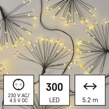 Warm wit LED kerstketting 300x LED / 8,2m