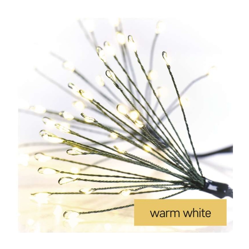 Warm wit LED kerstketting 300x LED / 8,2m