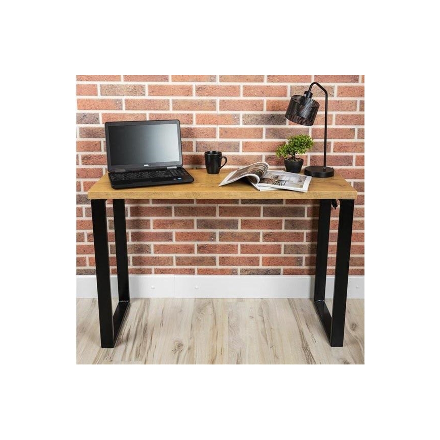 Werktafel BLAT 120x40 cm zwart/bruin